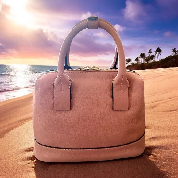 Vince Camuto Kime Tea Rose Leopard Print Handbag Calf Hair - Picture 2 of 16